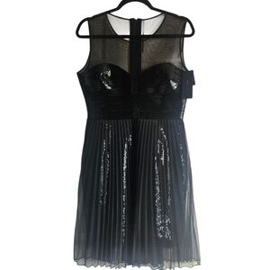BCBGMaxAzria Black Sequin Dress